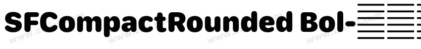 SFCompactRounded Bol字体转换